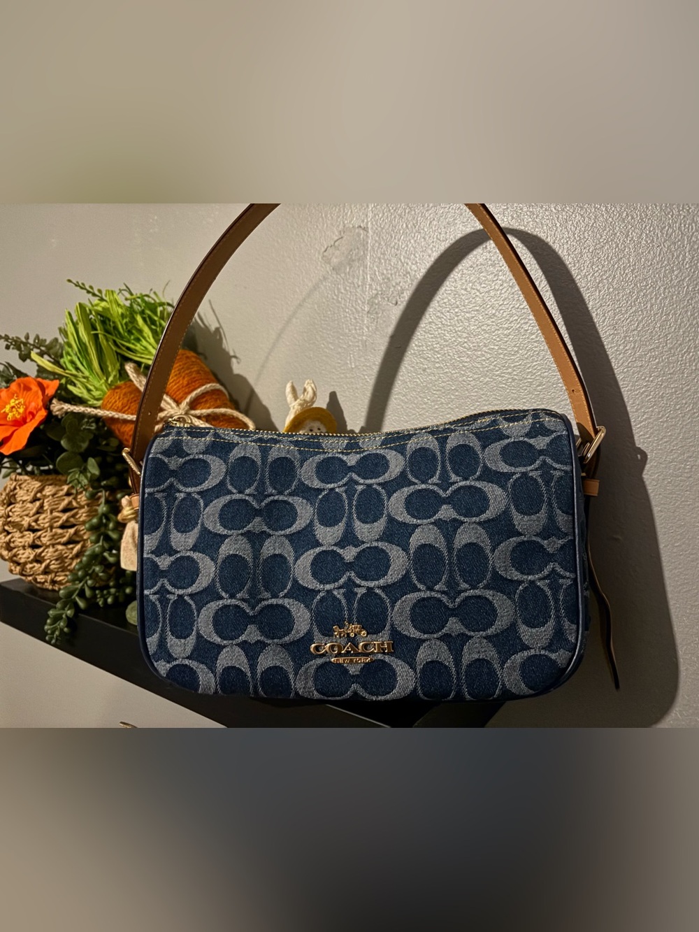 Coach Kailey Denim Shoulder Bag CY701